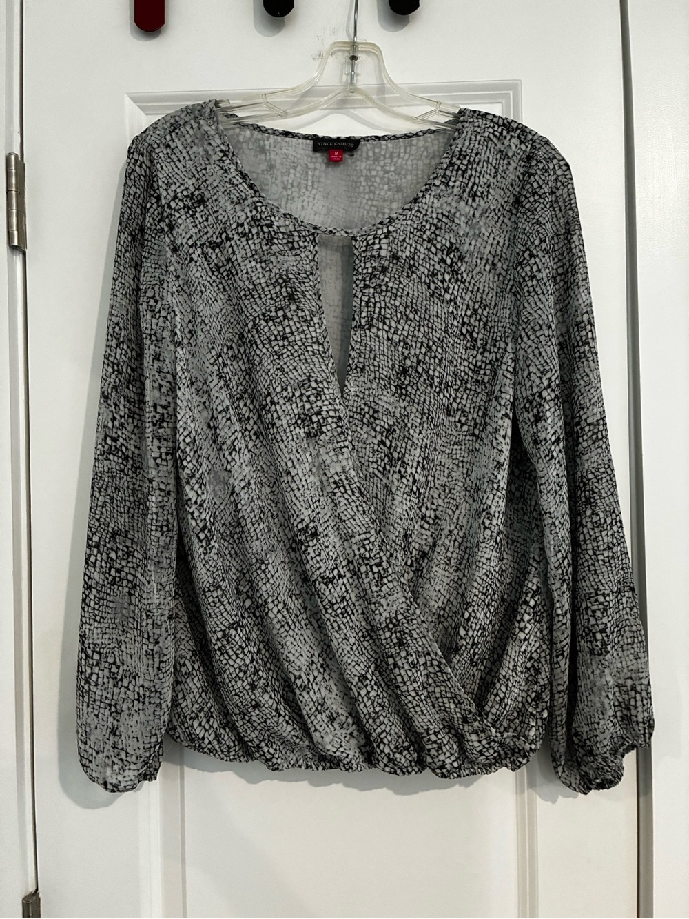 Vince Camuto Alligator Print Blouse
